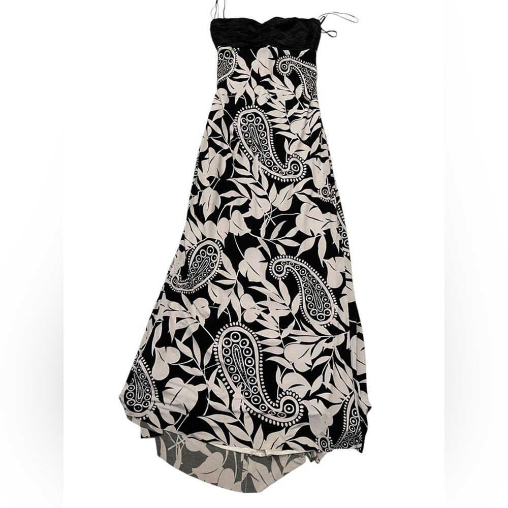 Mary L couture maxi dress strapless, back cut outs to the waist sz:8